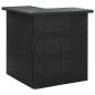 Preview: 8-tlg. Gartenbar-Set mit Kissen Poly Rattan Schwarz