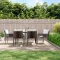 Preview: ARDEBO.de - Gartenstühle mit Kissen 6 Stk. Braun 54x61x83 cm Poly Rattan