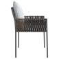Preview: Gartenstühle mit Kissen 6 Stk. Braun 54x61x83 cm Poly Rattan