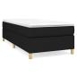 Preview: Boxspringbett mit Matratze Schwarz 90x190 cm Stoff