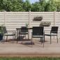 Preview: ARDEBO.de - Gartenst?hle mit Kissen 4 Stk. Schwarz 54x62,5x89cm Poly Rattan