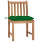 Preview: Gartenst?hle 4 Stk. mit Kissen Massivholz Teak