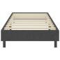 Preview: Boxspringbett Dunkelgrau Stoff 100x200 cm