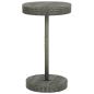 Preview: 3-tlg. Gartenbar-Set mit Kissen Poly Rattan Grau