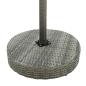 Preview: 3-tlg. Gartenbar-Set mit Kissen Poly Rattan Grau