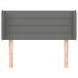 Preview: Kopfteil mit Ohren Dunkelgrau 103x16x78/88 cm Stoff
