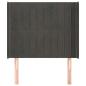 Preview: Kopfteil mit Ohren Dunkelgrau 83x16x118/128 cm Samt
