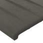 Preview: Kopfteil mit Ohren Dunkelgrau 83x16x118/128 cm Samt