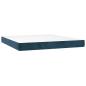 Preview: Boxspringbett mit Matratze Dunkelblau 160x200 cm Samt