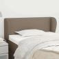Preview: ARDEBO.de - Kopfteil mit Ohren Taupe 93x23x78/88 cm Stoff