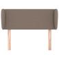 Preview: Kopfteil mit Ohren Taupe 93x23x78/88 cm Stoff