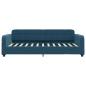 Preview: Tagesbett Ausziehbar Blau 100x200 cm Samt