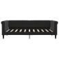 Preview: Tagesbett Ausziehbar mit Schubladen Schwarz 90x190 cm Samt