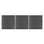 Preview: ARDEBO.de - Zaunelement Set WPC 526x186 cm Schwarz
