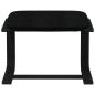 Preview: Relaxsessel mit Hocker Schwarz Stoff