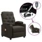 Preview: ARDEBO.de - Massagesessel Elektrisch Taupe Stoff