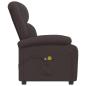 Preview: Massagesessel Elektrisch Dunkelbraun Stoff