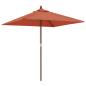 Preview: Sonnenschirm mit Holzmast Terrakotta 198x198x231 cm