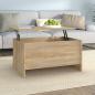 Preview: ARDEBO.de - Couchtisch Sonoma-Eiche 80x55,5x41,5 cm Holzwerkstoff