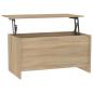 Preview: Couchtisch Sonoma-Eiche 102x55,5x52,5 cm Holzwerkstoff