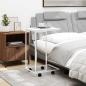 Preview: Beistelltisch mit Rollen Wei? 40x30x63,5 cm Holzwerkstoff