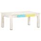 Preview: ARDEBO.de - Couchtisch Weiß 110x60x45 cm Massivholz Mango