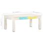 Preview: Couchtisch Weiß 110x60x45 cm Massivholz Mango