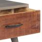 Preview: Couchtisch Grau 100x60x40 cm Raues Mango-Massivholz