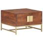 Preview: ARDEBO.de - Couchtisch Honigbraun 67x67x45 cm Akazie Massivholz