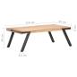 Preview: Couchtisch 114x65x40 cm Mango Massivholz