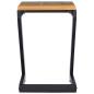Preview: Couchtisch 30 x 30 x 50 cm Massivholz Teak und Polyresin