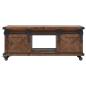 Preview: Couchtisch Massivholz Tanne 91x51x38 cm Braun