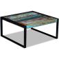 Preview: Couchtisch Altholz Massiv 80x80x40 cm