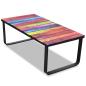 Preview: Couchtisch mit Glasplatte Regenbogen-Aufdruck