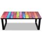 Preview: Couchtisch mit Glasplatte Regenbogen-Aufdruck