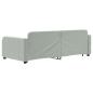 Preview: Tagesbett Ausziehbar Hellgrau 90x190 cm Samt