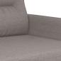 Preview: 3-tlg. Sofagarnitur mit Kissen Taupe Stoff