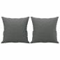 Preview: 3-Sitzer-Sofa mit Zierkissen Dunkelgrau 180 cm Stoff