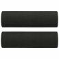 Preview: 2-Sitzer-Sofa mit Zierkissen Schwarz 140 cm Stoff