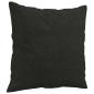 Preview: 2-Sitzer-Sofa mit Zierkissen Schwarz 140 cm Stoff