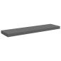 Preview: Schwebendes Wandregal Hochglanz-Grau 90x23,5x3,8 cm MDF