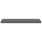 Preview: Schwebendes Wandregal Hochglanz-Grau 90x23,5x3,8 cm MDF