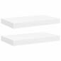 Preview: Schweberegale 2 Stk. Weiß 40x23,5x3,8 cm MDF