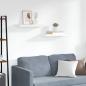 Preview: ARDEBO.de - Schwebende Wandregale 2 Stk. Weiß 60x23,5x3,8cm MDF