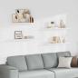 Preview: ARDEBO.de - Schweberegale 4 Stk. Weiß 90x23,5x3,8 cm MDF