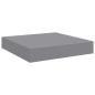Preview: Schweberegal Grau 23x23,5x3,8 cm MDF