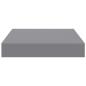 Preview: Schweberegal Grau 23x23,5x3,8 cm MDF