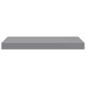 Preview: Schweberegal Grau 50x23,5x3,8 cm MDF
