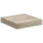 Preview: Schwebendes Wandregal Eichefarben 23x23,5x3,8 cm MDF