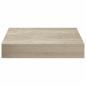 Preview: Schwebendes Wandregal Eichefarben 23x23,5x3,8 cm MDF